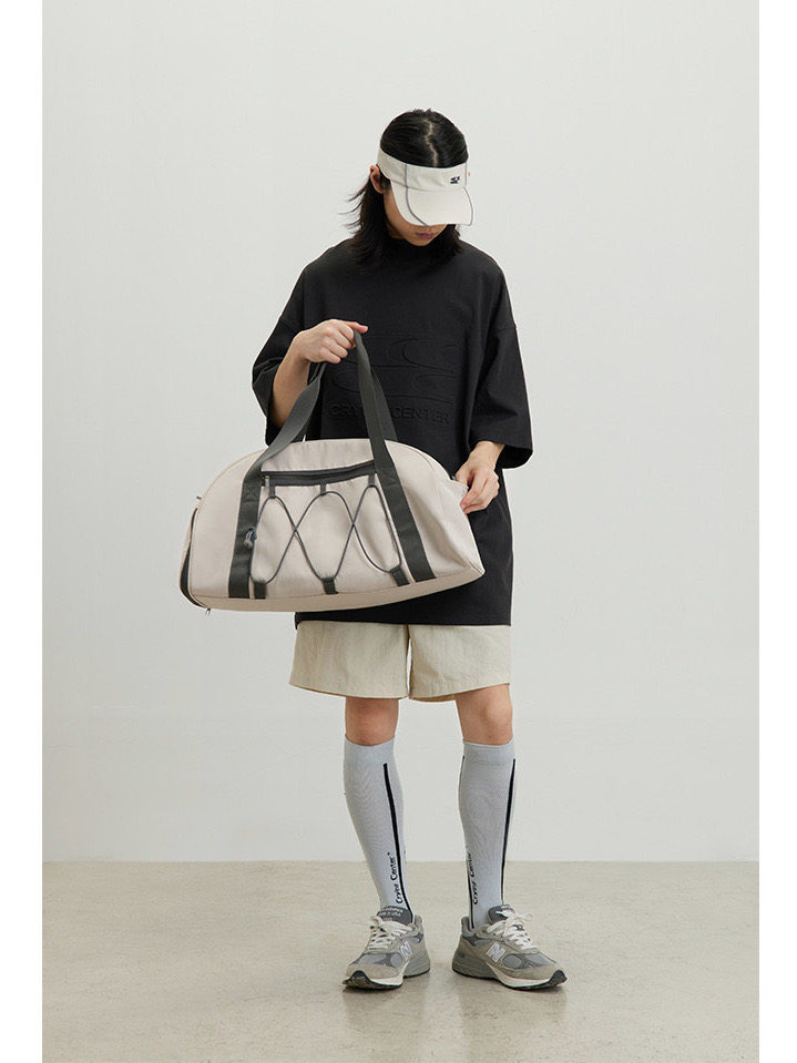 CryingCenter Retro Collision Color Large Capacity Sports Tennis Bag Fitness Training Bag Tide Travel Cry Center-Taobao