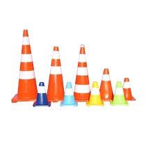 Traffic pvc road cone reflective cone barrel roadblock road ice cream bucket safety warning pile blocking road cone barrel parking
