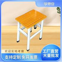 Orange wood student desks and chairs set primary and secondary school desks and chairs childrens study table reading desk