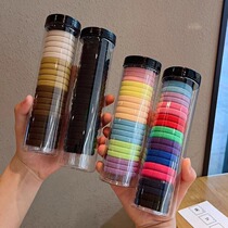 Hair band headband 2023 new rubber band womens hair tie high elastic headwear rubber band hair rope black leather case