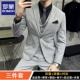 11#One Buckle светлая серая полоса [костюм+брюки+белая рубашка] придайте большой подарочный пакет