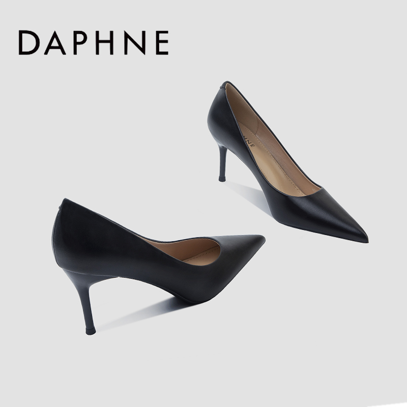 Daphne 2026 New Genuine Leather High Heels, Versatile Black Stiletto Heels for Autumn, Professional Work Ol Office Comfortable Shoes Daphne 2026 New Genuine Leather High Heels, Versatile Black Stiletto Heels for Autumn, Professional Work Ol Office Comfortable Shoes