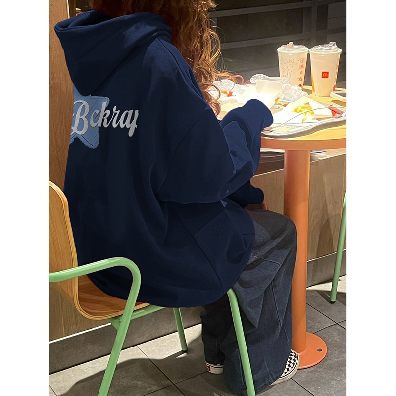 Plus Size 150kg Versatile Cardigan Zipper Jacket for Women, Spring and Autumn Oversize Fleece-Lined Thickened Couple's Hooded Sweatshirt Plus Size 150kg Versatile Cardigan Zipper Jacket for Women, Spring and Autumn Oversize Fleece-Lined Thickened Couple's Hooded Sweatshirt