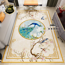 New Chinese peacock fortune word elk deer living room Xuanguan gangway corridor parquet floor tiles 800X800 crystalized imitation water knife