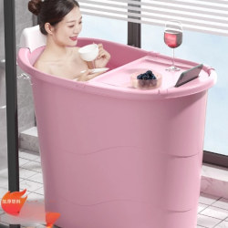 Thickened Adult Bath Bucket, Adult Bath Bucket, Plastic Bathtub, Household Small Apartment Bath Bucket, Full Body Bathtub Can Sit