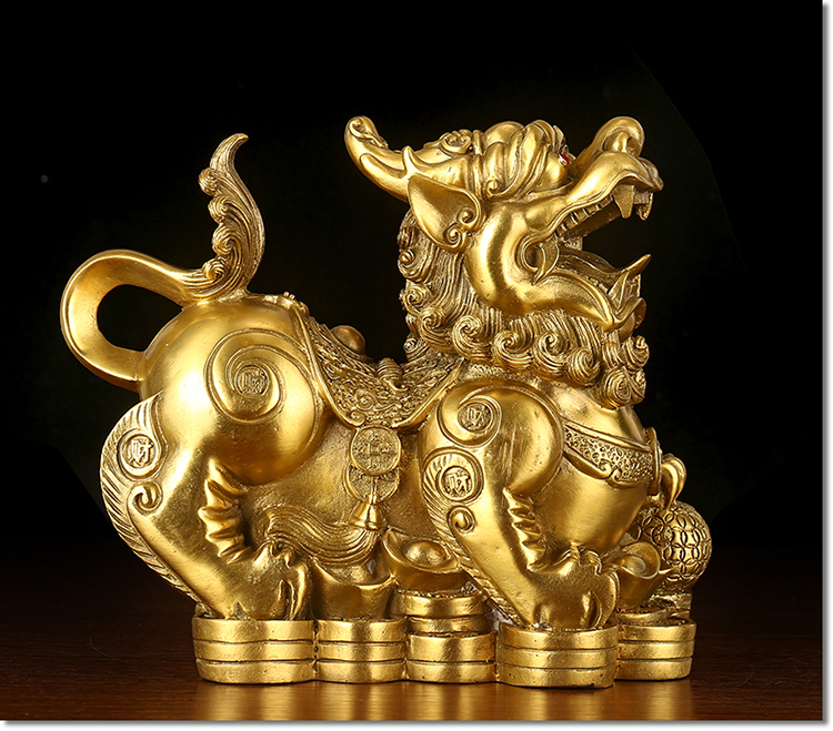 Cồng chiêng, đồ trang trí, đá cuội bằng đồng nguyên chất, một cặp nhà, thị trấn may mắn, ác thần, giàu có, phong thủy, dồi dào cây trang trí trong nhà