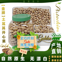 (GOLD) Turkish Antep pistachios canned 500g purple skin light salt flavor no additives natural