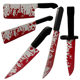 Halloween Realistic Bleeding Knife Weapon Sharp Knife Kitchen Knife Horror Knife Cosplay Party Event Performance Prop Knife