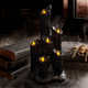 Halloween Decorative Candlestick Ornaments Party Resin Candle Lights Party Tabletop Atmosphere Lights Scene Decoration Decorations