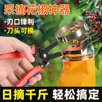 2024 new pepper picking artifact special tool for picking pepper scissors anti-thorn cutting soybean wolfberry and jujube picking