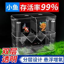 Fish tank isolation box guppy breeding box artifact small fry hatching mother fish acrylic juvenile anchovy birth box