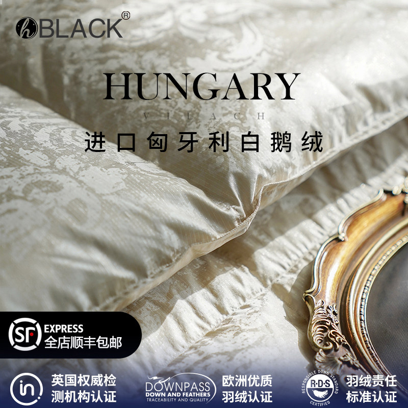 Hungarian imported hands pick down the duvet by 95 white goose down by the core spring and autumn is thickened and warm winter by light extravaganza-Taobao