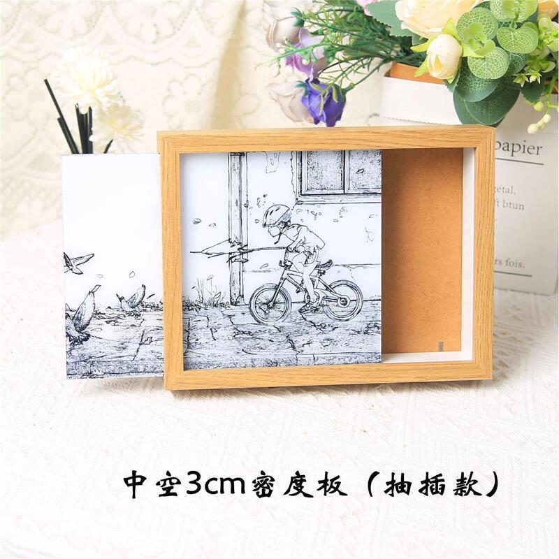 Touch-Sensitive Tiktok Influencer Light-Up Picture Frame Stand, Creative Glowing Night Light, Hollow Picture Frame