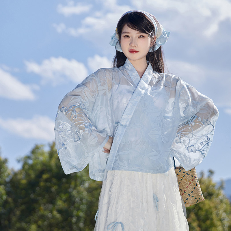 七月夕碧落星辰汉服套装：小个子夏日穿搭新宠，国风美爆朋友圈！-汉服套装-淘宝好物网