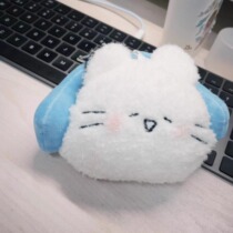 Double-Sided Headphones Cat Pendant Headphones Cat Pendant Plush Headphones Cat Keychain Coin Purse