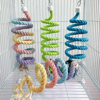 Tiger skin black phoenix cotton rope parrot swing climbing rope