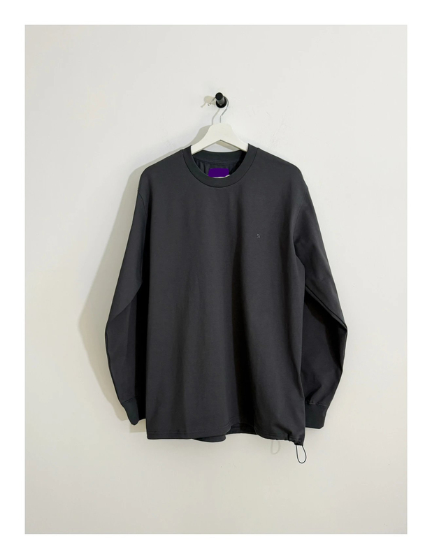 Japanese Style Small Purple Rainbow Drawstring Hem Long Sleeves Japanese Style Small Purple Rainbow Drawstring Hem Long Sleeves