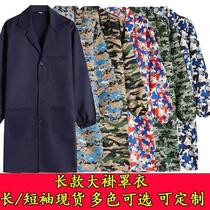 Work clothes mens and womens coats wear-resistant and stain-resistant warehouse long-sleeved spring and summer blue coats camouflage labor protection clothing porter uniforms