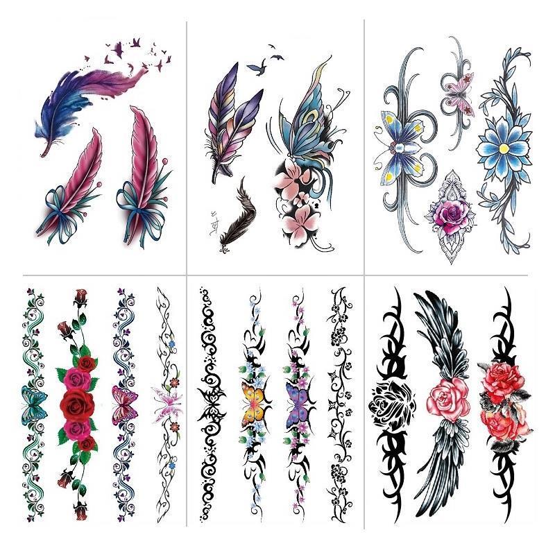 C-Section Scar Tattoo Stickers, Long Strip Butterfly Feather Horizontal Scar Vertical Scar Water Temporary Disposable Tattoo Stickers C-Section Scar Tattoo Stickers, Long Strip Butterfly Feather Horizontal Scar Vertical Scar Water Temporary Disposable Tattoo Stickers
