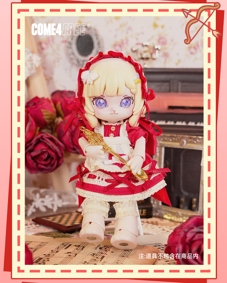 Одежда для кукол BJD come4free【情人节23年款】甜蜜约会c4f-e001 bjd娃衣ob11玩偶裙