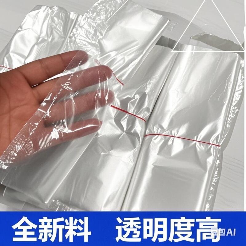 Thickened White Vest-Style Plastic Bags, Transparent Food Takeaway Packaging Bags, Convenient Shopping Bags, Wholesale by the Pound