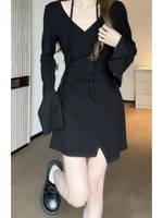 Черная мини-юбка