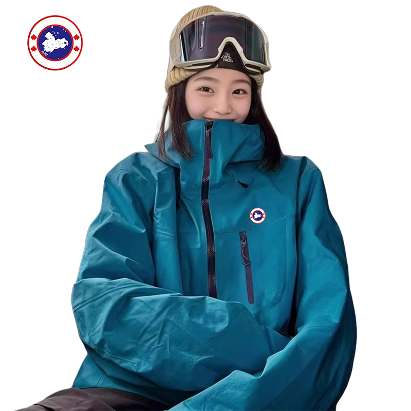 Official Genuine Goose down Jacket Three-In-One Windbreaker for Women, Spring and Autumn Outdoor Windproof Mountaineering Clothing, Loose and Casual