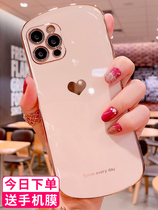 iphone12 mobile phone shell Apple 12pro high-grade womens 12 silicone soft shell promax all-inclusive lens anti-drop elliptical protective cover electroplated personality mini limited edition light luxury ultra-thin
