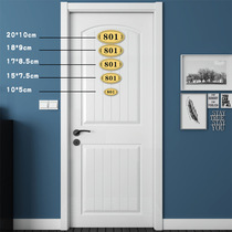 Acrylic door number plate home residential room number hotel room number hotel box door number digital sticker customization