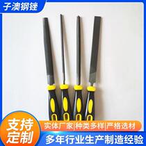 File steel file metal grinding tool file knife steel file semi-small round woodworking triangle sharpening iron triangular fitter