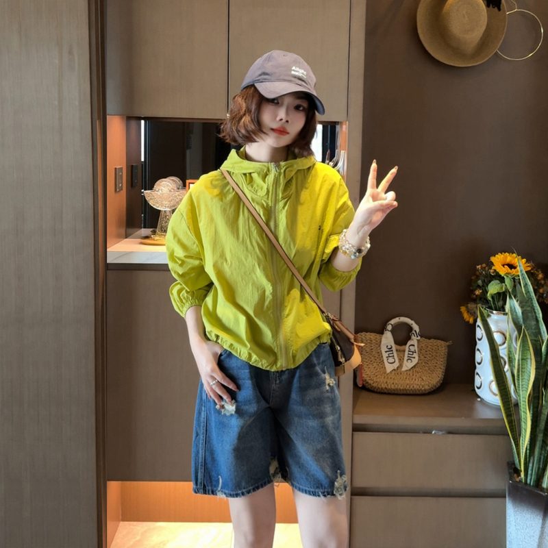 Hooded Sun Protection Clothing for Women 2026 Summer New Korean Style Loose Slimming Breathable Thin Sun Protection Shirt for Small People