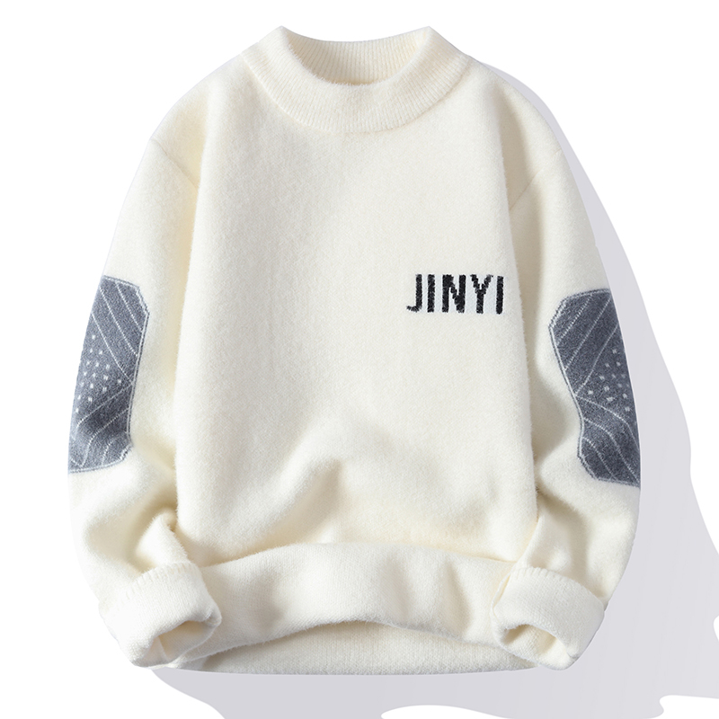 Men's Sweater with Half-High Collar, Base Layer for Autumn and Winter, Korean Style, Trendy, Thickened, Warm, Versatile Winter Clothing, Outerwear for Men