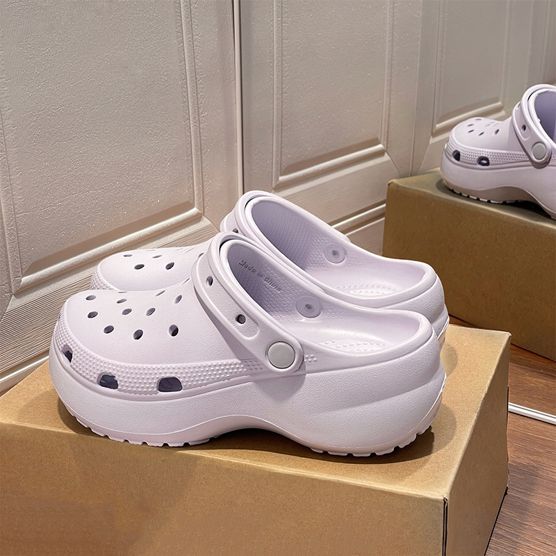 Purple Cloud Clogs for Men and Women, 2026 Summer Outdoor Wear, Versatile Thick-Soled Couple Sandals, Beach Slippers