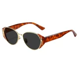 Ретро металлические солнцезащитные очки на солнечной энергии, кошачий глаз, премиум класс, защита от ультрафиолета