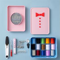 T-square portable hand sewing sewing kit 23-piece set household multi-functional bow tie sewing box
