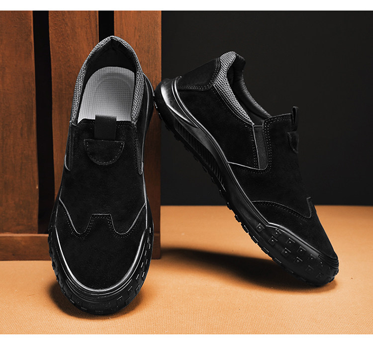 Herren Slipper Aus Khakifarbenem Wildleder Für Alltag Und Beruf_voghion.com