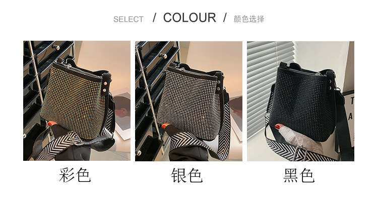 High-end Sense Niche Bucket Bag Women's Diamond New Fashion OTHER / Other 