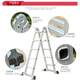 ladder ຄົວເຮືອນ herringbone ladder thickened aluminium alloy multifunctional folding ladder engineering ladder telescopic stamping anti-slip attic staircase