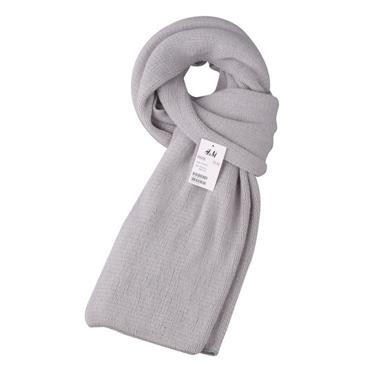 HaM Japanese wool scarf for men and women, versatile winter cold protection shawl, soft solid color knitted student scarf