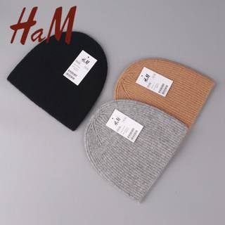 Japanese Ham Wool Knit Hat for Autumn and Winter, Warm Ear Protection, Cold-Proof Cashmere Beanie, Unisex Versatile Melon Cap