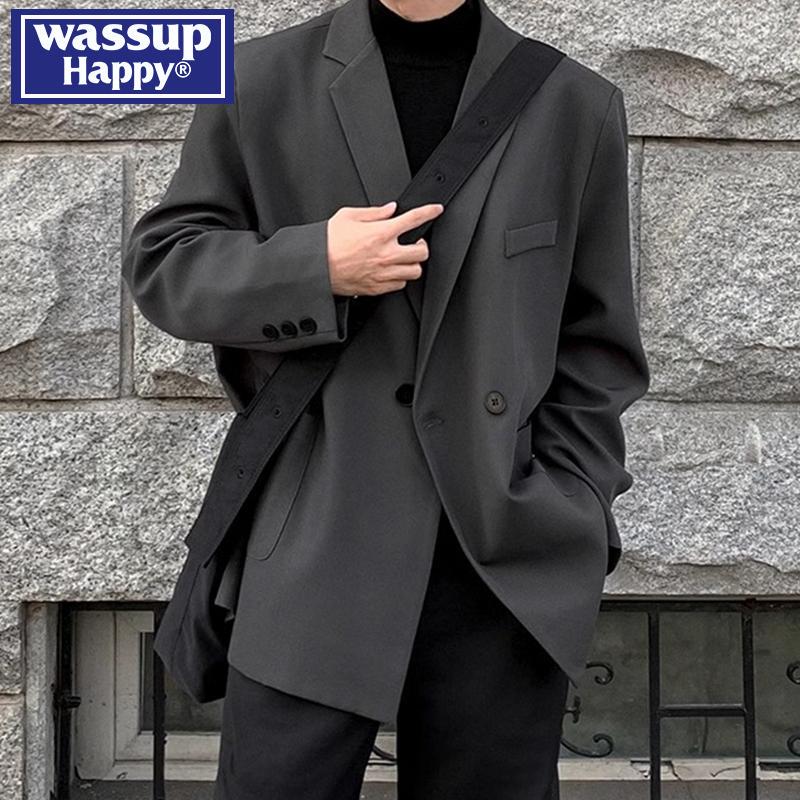 Wassup Happy Casual Blazer Men's 2026 New Spring, Autumn and Winter Trendy Brand Loose High-End Suit