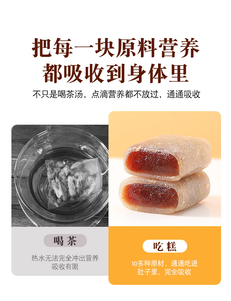 【中国直邮】 爱生活 黄芪枸杞姜枣糕 源自古方黄芪建中汤 保持元气满满的秘诀 150g/袋