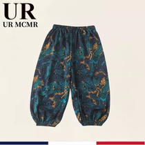 (20% off area) discount store withdrawal) childrens pants 2024 summer childrens anti-mosquito pants boys and girls girdle pants small and medium