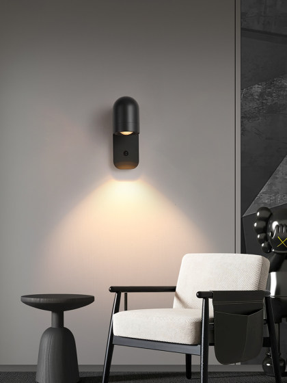 Bodin rotatable small wall lamp bedroom bedside reading lamp Italian minimalist study living room aisle staircase wall lamp
