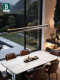 Bading Italian-Style Minimalist Long Strip Pendant Light, Dining Room Light with a Light Luxury and High-End Feel, Up-And-Down Lighting, Linear Pendant Light for Dining Room