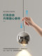 Bedside Pendant Light for Master Bedroom, Italian Minimalist Adjustable Single-Head Small Pendant Light, Light Luxury with a High-End Atmosphere