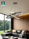 Bading Italian Minimalist Circular Living Room Chandelier, Modern Light Luxury Creative Circle Lighting Design, Living Room Main Chandelier