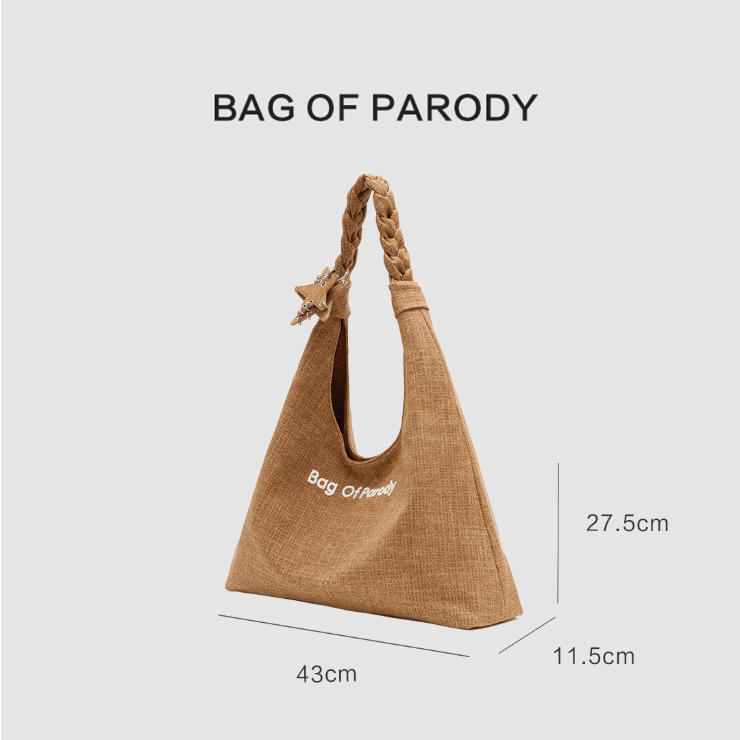 Bag Of Parody 2026 New Arrival Original Design Large Capacity Casual Shoulder Tote Bag For Commuting - Thumbnail 2