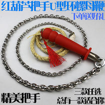 Stainless steel unicorn whip whip whip steel whip fitness whip beginner long whip iron chain whip adult soft whip double ring whip