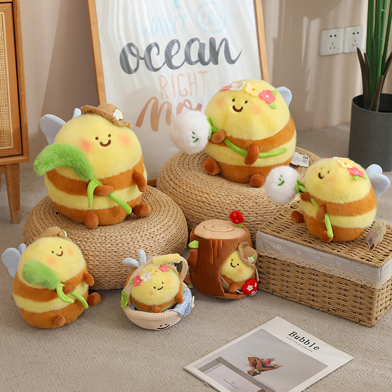 Authentic Little Bee Plush Toy Honey Garden Creative Doll Bee Cp Bag Pendant Birthday Gift